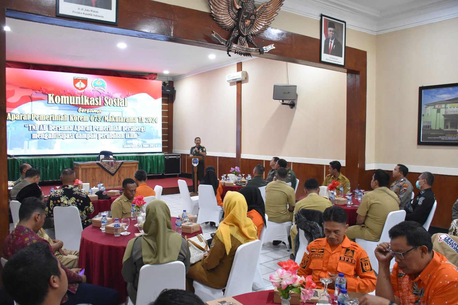 Korem 073/Mkt Gelar Komunikasi Sosial Dengan Aparat Pemerintah